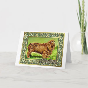 Sussex Spaniel Dog Blank Christmas Kaart