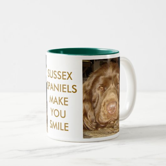 Sussex Spaniel Face Mok (Voorkant rechts)