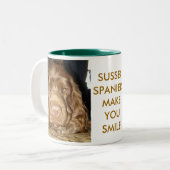 Sussex Spaniel Face Mok (Voorkant links)