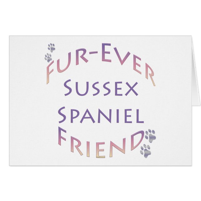 Sussex Spaniel Furever Vriend (Voorkant Horizontaal)
