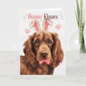 Sussex Spaniel hond konijnenoren voor Pasen Feestdagen Kaart (Voorkant)