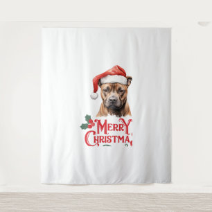 Sussex Spaniel Kerstmis Wandkleed