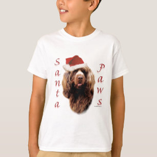 Sussex Spaniel Santa Paws T-shirt