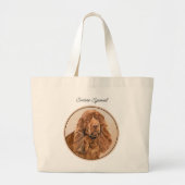 Sussex Spaniel Schilderen Schattigee Originele Pet Grote Tote Bag (Voorkant)