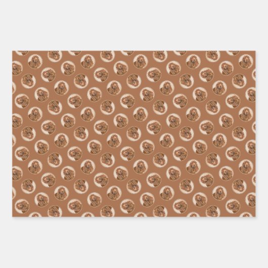 Sussex Spaniel Schilderen Schattigee Originele Pet Inpakpapier Vel (Voorkant 3)