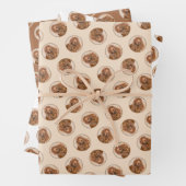 Sussex Spaniel Schilderen Schattigee Originele Pet Inpakpapier Vel (In situ)