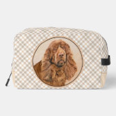 Sussex Spaniel Schilderen Schattigee Originele Pet Toilettasje (Achterkant)