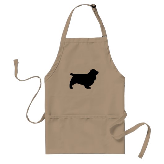 Sussex Spaniel Silhouette Standaard Schort (Voorkant)
