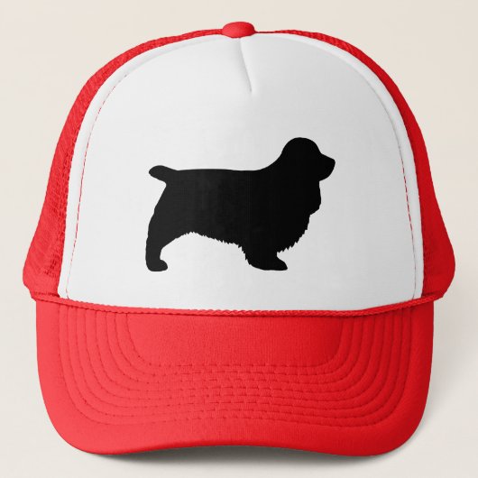 Sussex Spaniel Silhouette Trucker Pet (Voorkant)