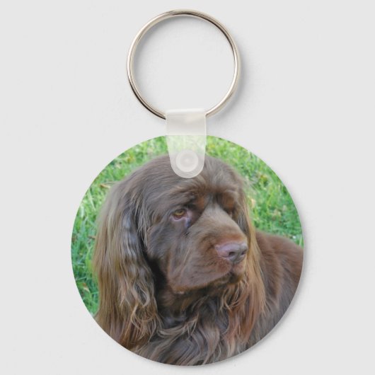 Sussex Spaniel Sleutelhanger (Voorkant)