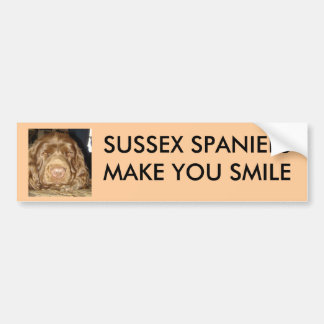 SUSSEX SPANIELS MAKEN JE KLEIN BUMPERSTICKER