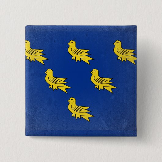 Sussex Vierkante Button 5,1 Cm (Voorkant)