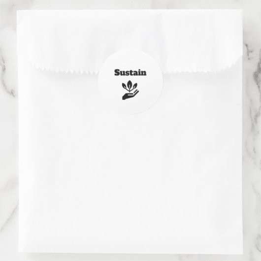 Sustain – Eco-vriendelijke Sticker (Tas)