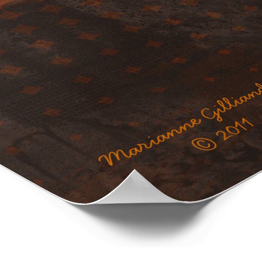 Sustain Rust Art Abstract afdrukken Poster (Hoek)