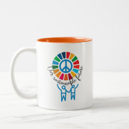 Sustainability Warrior Coffee Cup -Dishwasher Safe Tweekleurige Koffiemok