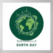 Sustainable Earth Day Poster (Voorkant)