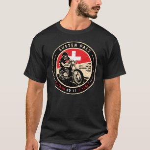 Susten Pass   Zwitserland   Motorfiets T-shirt