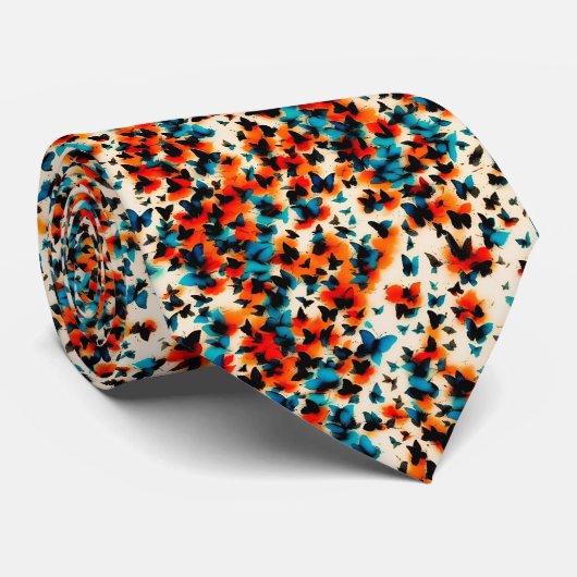 Susuratie van vlinders stropdas (Opgerold)