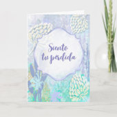 Susurro de Flores - Tarjeta de condolencias Kaart (Voorkant)