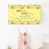 Sute Sweet Little Honey Bumble Bee Birthday Banner (Insitu)