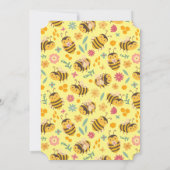 Sute Sweet Little Honey Bumble Bee Birthday Kaart (Achterkant)