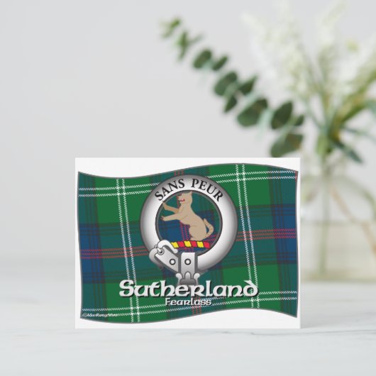 Sutherland Clan Briefkaart (Staand voorkant)