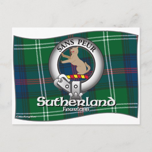 Sutherland Clan Briefkaart (Voorkant)