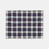Sutherland Clan Jurk Tartan Blauw en Wit Plaid Fleece Deken (Voorkant (Horizontaal))
