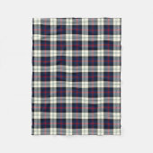 Sutherland Clan Jurk Tartan Blauw en Wit Plaid Fleece Deken (Voorkant)