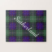 Sutherland Clan Pset Scottish tartan Legpuzzel (Horizontaal)