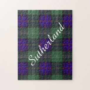 Sutherland Clan Pset Scottish tartan Legpuzzel