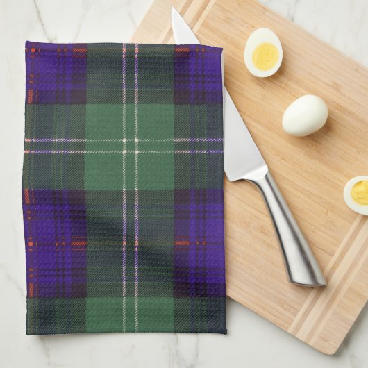 Sutherland Clan Pset Scottish tartan Theedoek (Quarter Fold)