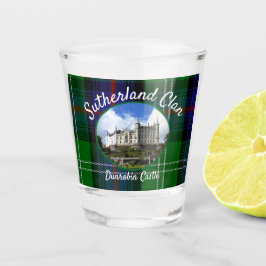 Sutherland Clan Tartan Dunrobin Castle Foto Shot Glas