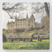Sutherland Clan's Dunrobin Castle Scotland Stenen Onderzetter (Voorkant)