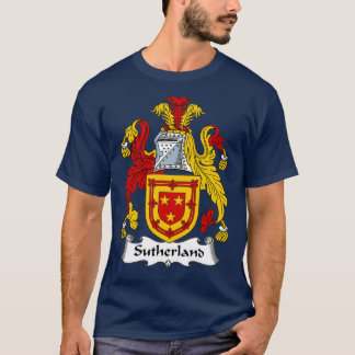 Sutherland Coat of Arms Sutherland Family Crest T-shirt