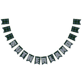 Sutherland District Tartan Vlaggetjes