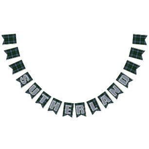 Sutherland District Tartan Vlaggetjes