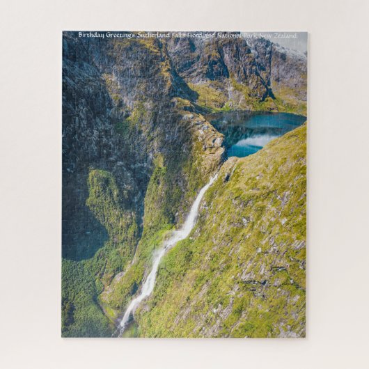 Sutherland Falls Fiordland National Park Legpuzzel (Verticaal)