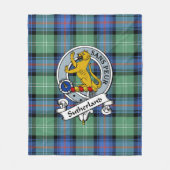 Sutherland Old Ancient Clan Badge Tartan Schotse P Fleece Deken (Voorkant)