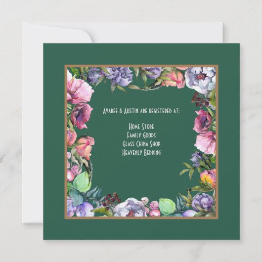 Sutherland Old Ancient en bloemenshowers Kaart (Achterkant)