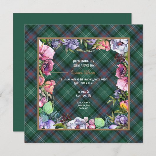 Sutherland Old Ancient en bloemenshowers Kaart (Voorkant / Achterkant)