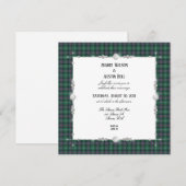 Sutherland Old Ancient Tartan Invitation Kaart (Voorkant / Achterkant)