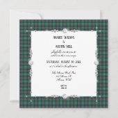 Sutherland Old Ancient Tartan Invitation Kaart (Voorkant)