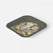  Sutherland Old Scottish Clan Tartan Christmas Papieren Bordje (Gebogen)