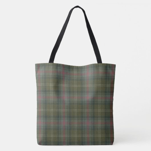 Sutherland Old Weathered Scottish Clan Tartan Tote Bag (Achterkant)