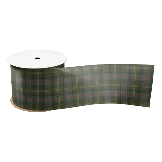 Sutherland Old Weathered Scottish Tartan Satijnen Lint (Spoel)