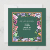 Sutherland Oud Antiek en Bloemen Shower Kaart (Achterkant)