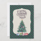 Sutherland Oude Oude Schotse Tartan Kerstmis Feestdagenkaart (Voorkant)