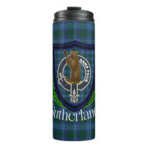 Sutherland Schotse Clan Tartan & Wapen