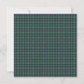 Sutherland Schotse Tartan Uitnodiging (Achterkant)